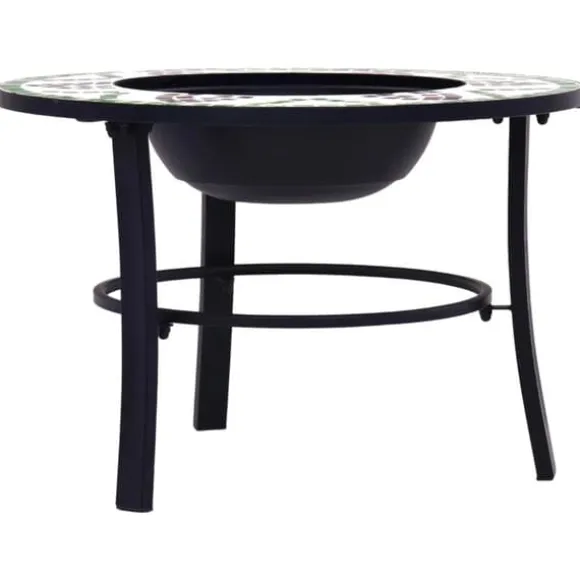 vidaXL bålfad mosaik 68 cm keramik grøn - Ildsteder