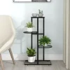 vidaXL blomsterstativ i 4 niveauer 43x22x76 cm metal sort - Planteborde