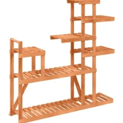 vidaXL blomsterstativ 110x25x111 cm massivt fyrretræ - Planteborde