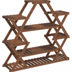 vidaXL blomsterstativ 110x25x105 cm massivt fyrretræ - Planteborde