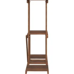 vidaXL blomsterstativ 81x25x75,5 cm massivt fyrretræ - Planteborde