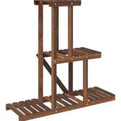 vidaXL blomsterstativ 81x25x75,5 cm massivt fyrretræ - Planteborde