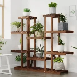 vidaXL blomsterstativ 110x25x110,5 cm massivt fyrretræ - Planteborde