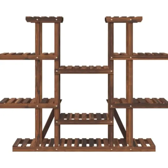 vidaXL blomsterstativ 110x25x110,5 cm massivt fyrretræ - Planteborde