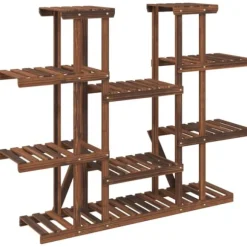 vidaXL blomsterstativ 110x25x110,5 cm massivt fyrretræ - Planteborde