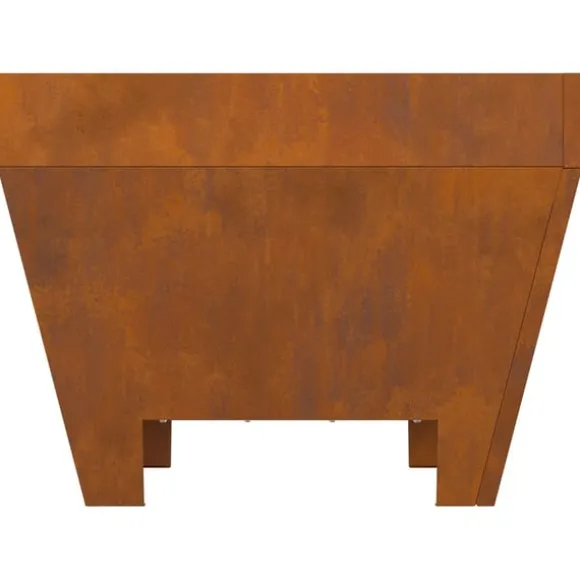 vidaXL Bålsted Brun 50 x 50 x 38 cm Forvitret stål