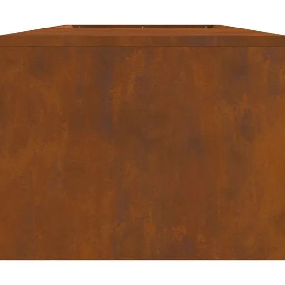vidaXL Bålsted Brun 160 x 45 x 35 cm Forvitret stål