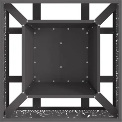vidaXL Bålsted Sort 60 x 60 x 30 cm Koldvalset stål
