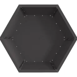 vidaXL Bålsted Sort 75 x 75 x 28 cm Koldvalset stål