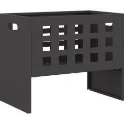 vidaXL Bålsted Sort 50 x 30 x 40 cm Koldvalset stål