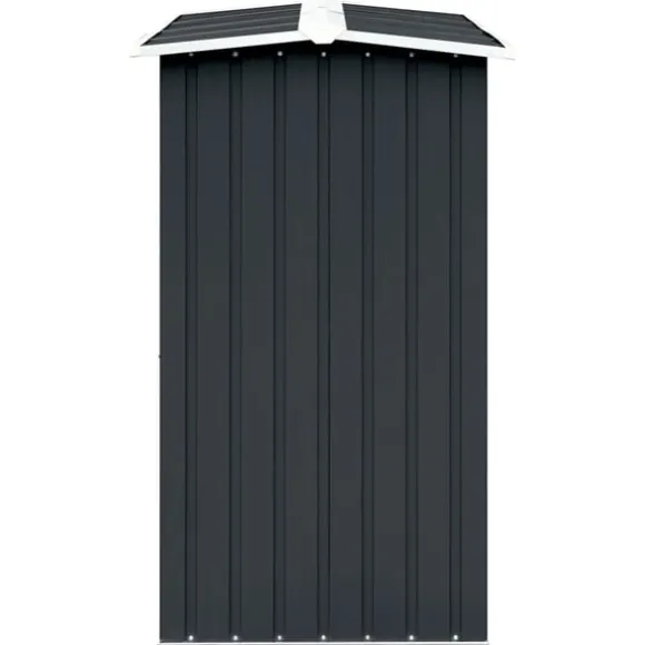 vidaXL brændeskur 330 x 92 x 153 cm galvaniseret stål antracitgrå