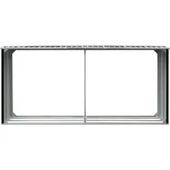 vidaXL brændeskur 330 x 92 x 153 cm galvaniseret stål antracitgrå - Brændekurve – tilbehør