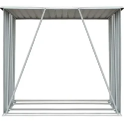 vidaXL brændeskur til haven 163x83x154 cm galvaniseret stål brun - Brændekurve – tilbehør