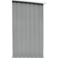 vidaXL brændeskur til haven galvaniseret stål 163 x 83 x 154 cm grå