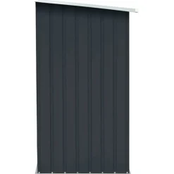 vidaXL brændeskur til haven 163x83x154 cm galvaniseret stål antracitgrå
