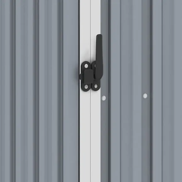 vidaXL brændeskur 245x98x159 cm galvaniseret stål grå - Skure & Redskabsskure