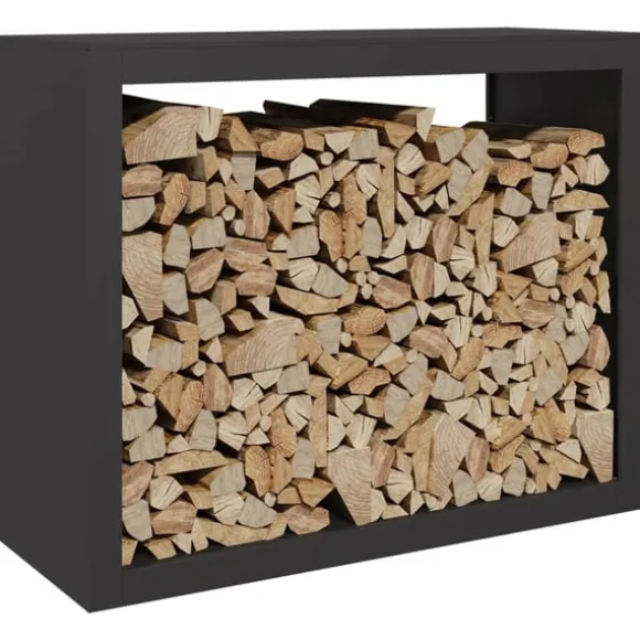vidaXL brændestativ 100x40x80 cm stål sort