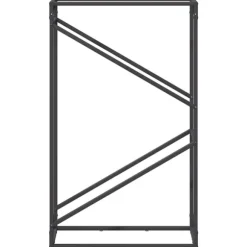 vidaXL brændestativ 60x25x100 cm koldvalset stål sort