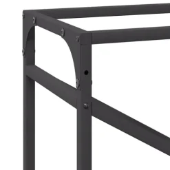 vidaXL brændestativ 60x25x100 cm koldvalset stål sort