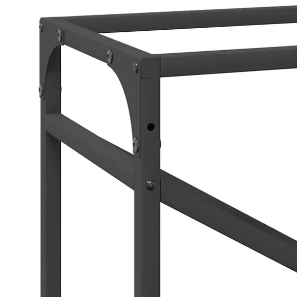 vidaXL brændestativ 60x25x100 cm koldvalset stål sort