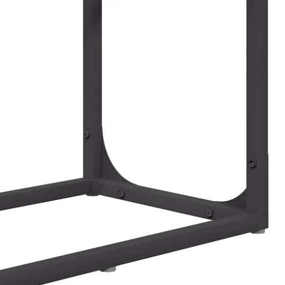 vidaXL brændestativ 60x25x100 cm koldvalset stål sort
