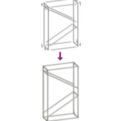 vidaXL brændestativ 60x25x100 cm koldvalset stål sort