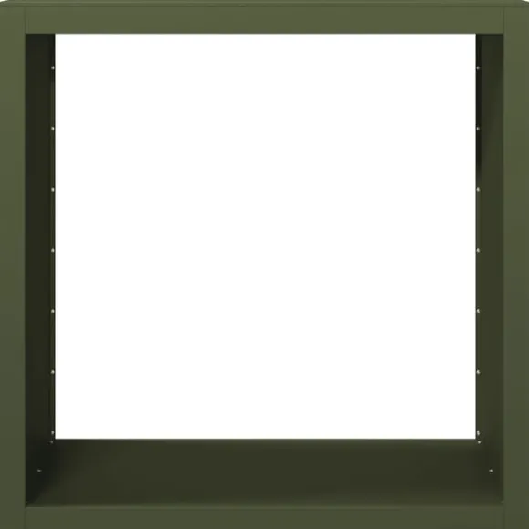vidaXL brændestativ 100x40x100 cm stål grøn