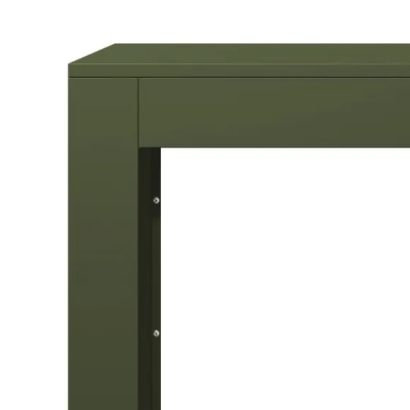 vidaXL brændestativ 100x40x100 cm stål grøn