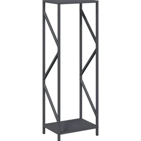 vidaXL brændestativ 34x25x100 cm koldvalset stål antracitgrå
