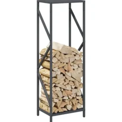 vidaXL brændestativ 34x25x100 cm koldvalset stål antracitgrå