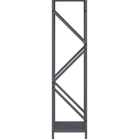vidaXL brændestativ 34x25x100 cm koldvalset stål antracitgrå