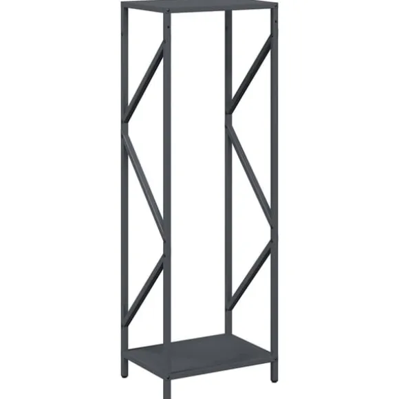 vidaXL brændestativ 34x25x100 cm koldvalset stål antracitgrå