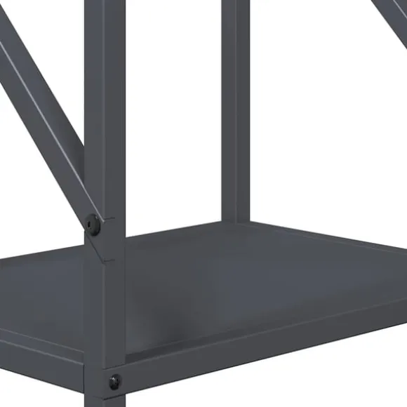 vidaXL brændestativ 34x25x100 cm koldvalset stål antracitgrå