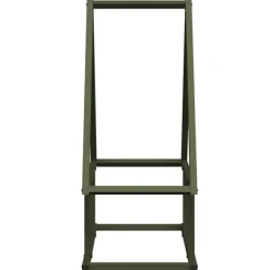 vidaXL brændestativ 50x25x60 cm koldvalset stål olivengrøn