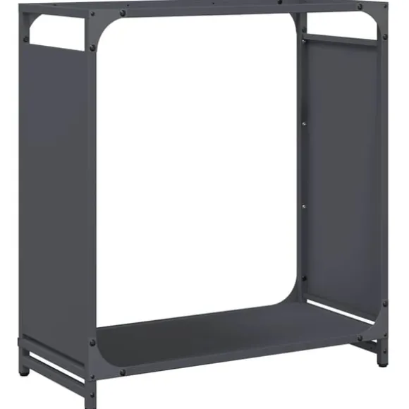 vidaXL brændestativ 60x28x65 cm koldvalset stål antracitgrå
