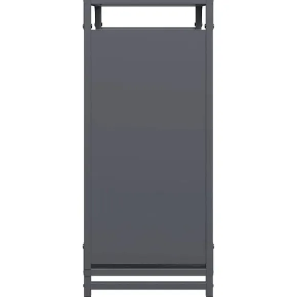 vidaXL brændestativ 60x28x65 cm koldvalset stål antracitgrå
