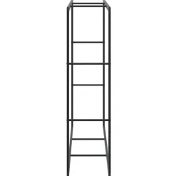 vidaXL brændestativ 110x30x116 cm stål sort
