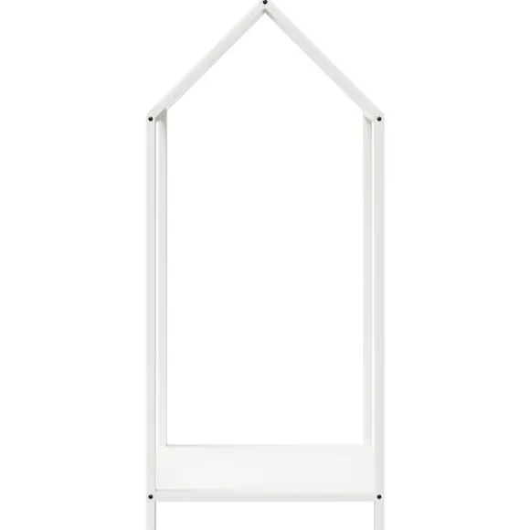 vidaXL brændestativ 40x25x90 cm koldvalset stål hvid