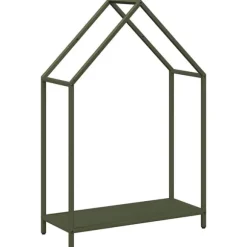 vidaXL brændestativ 60x25x90 cm koldvalset stål olivengrøn