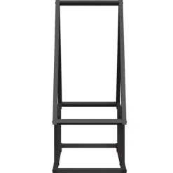 vidaXL brændestativ 50x25x60 cm koldvalset stål sort