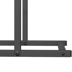 vidaXL brændestativ 50x25x60 cm koldvalset stål sort