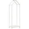 vidaXL brændestativ 40x25x120 cm koldvalset stål hvid