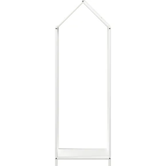 vidaXL brændestativ 40x25x120 cm koldvalset stål hvid