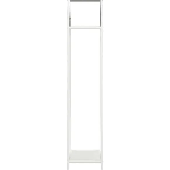 vidaXL brændestativ 40x25x120 cm koldvalset stål hvid