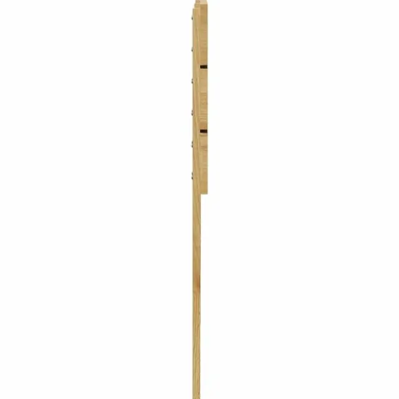 vidaXL brændestativ 40x30x75 cm koldvalset stål hvid