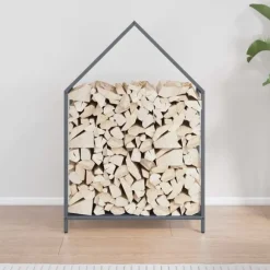 vidaXL brændestativ 60x25x90 cm koldvalset stål antracitgrå