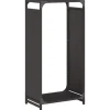 vidaXL brændestativ 44x28x90 cm koldvalset stål sort