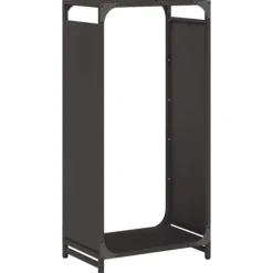 vidaXL brændestativ 44x28x90 cm koldvalset stål sort