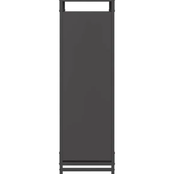 vidaXL brændestativ 44x28x90 cm koldvalset stål sort