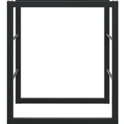vidaXL brændestativ 55x30x61 cm stål sort